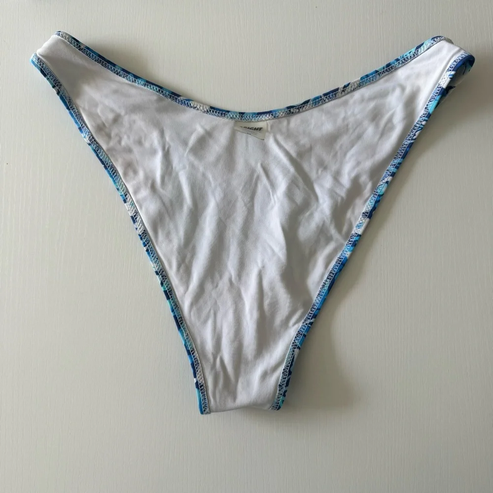 Blue Floral Underwire Bikini Set - Women